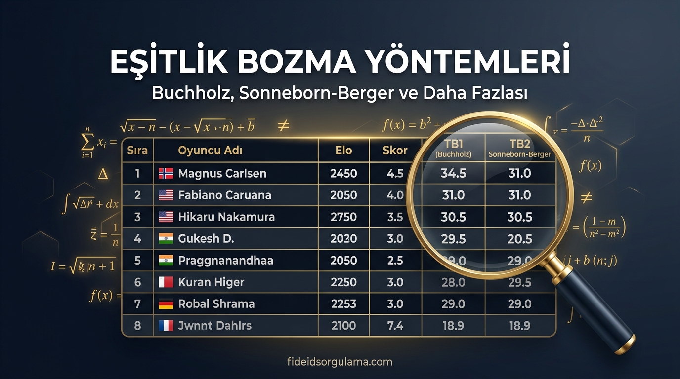 Buchholz, Sonneborn-Berger and Tie-Break Methods Guide (2026)