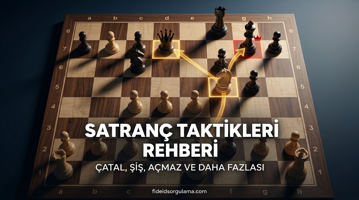 Satranç Taktikleri Rehberi: Çatal, Şiş, Açmaz ve Daha Fazlası