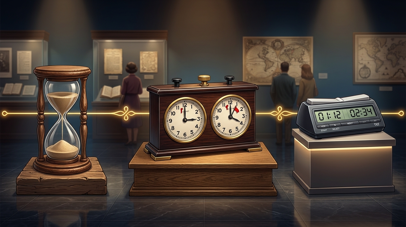 Satranç saatinin evrimi - kum saatinden dijital saate
